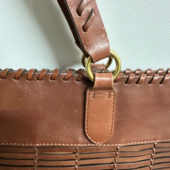 Elegant and rare Ralph Lauren Brown Leather Bag from the Safari collection - Picture 11 of 14